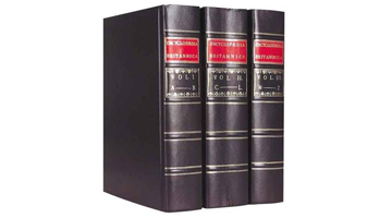 Encyclopedia britannica replica set