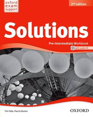 Solutions 2nd edition pre-intermediate: workbook and audio cd pack