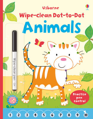 Wipe-Clean Dot-To-Dot Animals