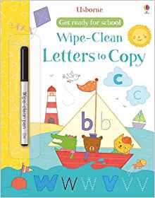 Wipe-Clean Letters to Copy -Get Ready for School