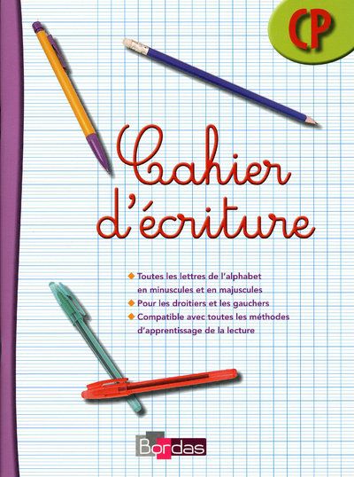 Cahier d'écriture ; cp (édition 2009)