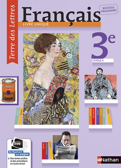 Terre des lettres ; français ; 3e ; manuel de l'élève (édition 2017)