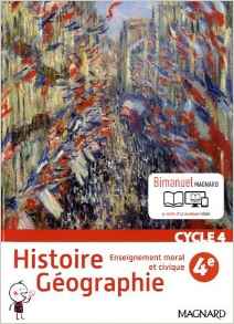 Histoire Geographie 4E Bimanuel Emc Ed. 2016