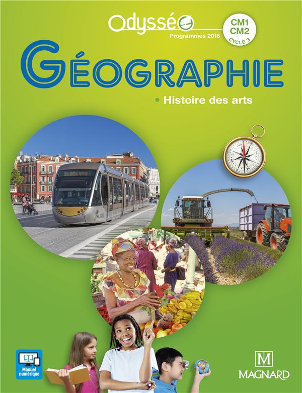 Odysseo ; géographie ; cycle 3 ; cm1-cm2 ; histoire des arts (programmes 2016)