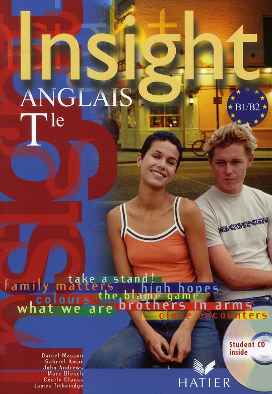 Insight ; anglais ; terminale ; livre de l'élève + cd audio (édition 2008)