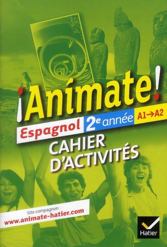 Animate ; espagnol ; 2e année ; cahier d'activités (édition 2012)