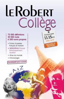 Le robert ; collège ; 11 - 15 ans ; dès la 6e