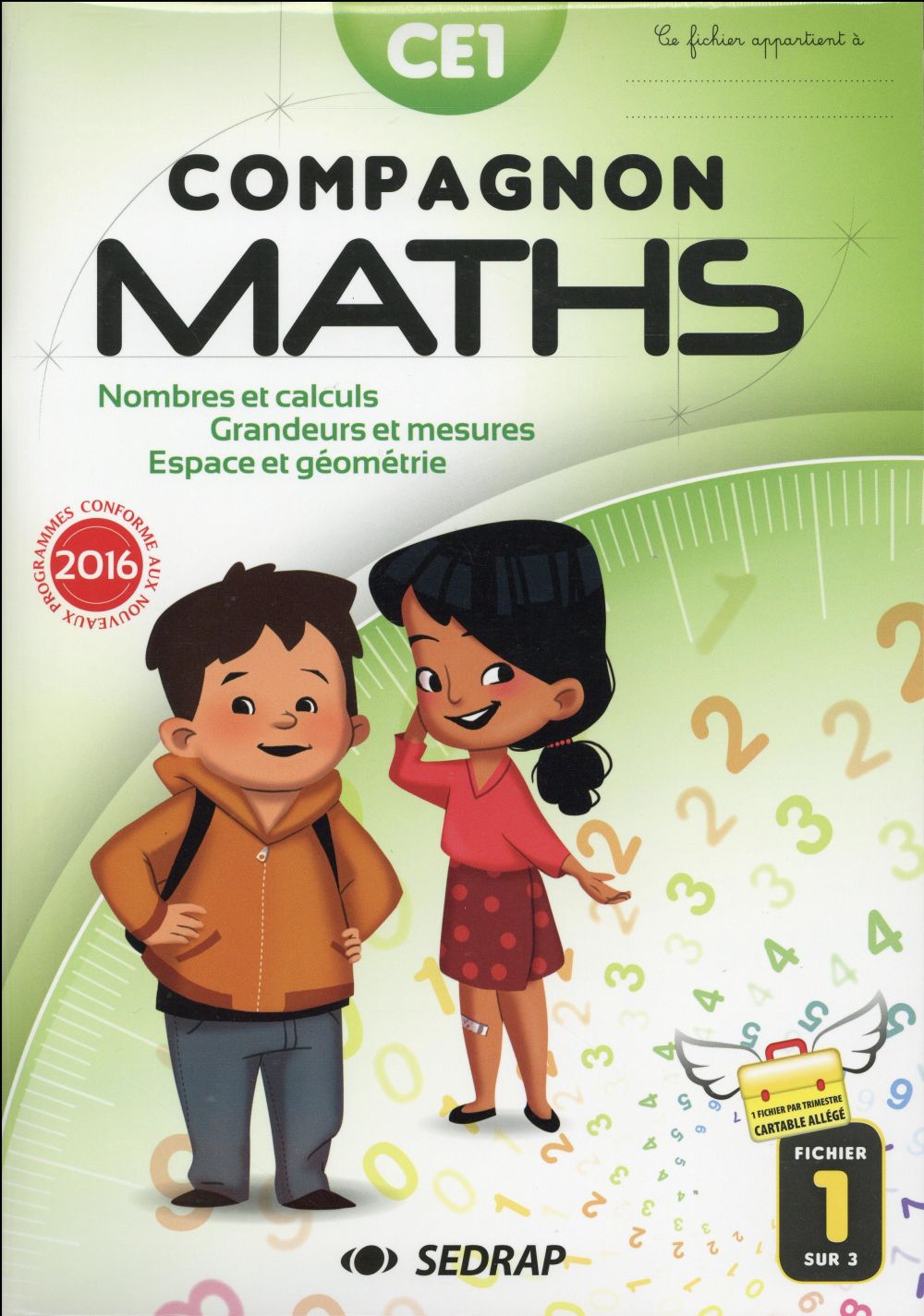 Compagnon maths ; ce1 ; fichiers élève 3 volumes (édition 2016)