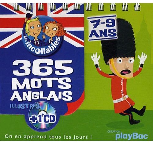 Les incollables ; 365 mots illustrés ; anglais ; 7 - 9 ans