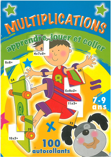 Multiplications 7-9 Ans+100 Autocollants