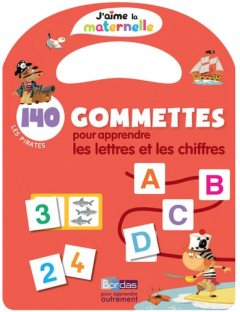 140 gommettes pour apprendre les lettres et les chiffres - Les pirates