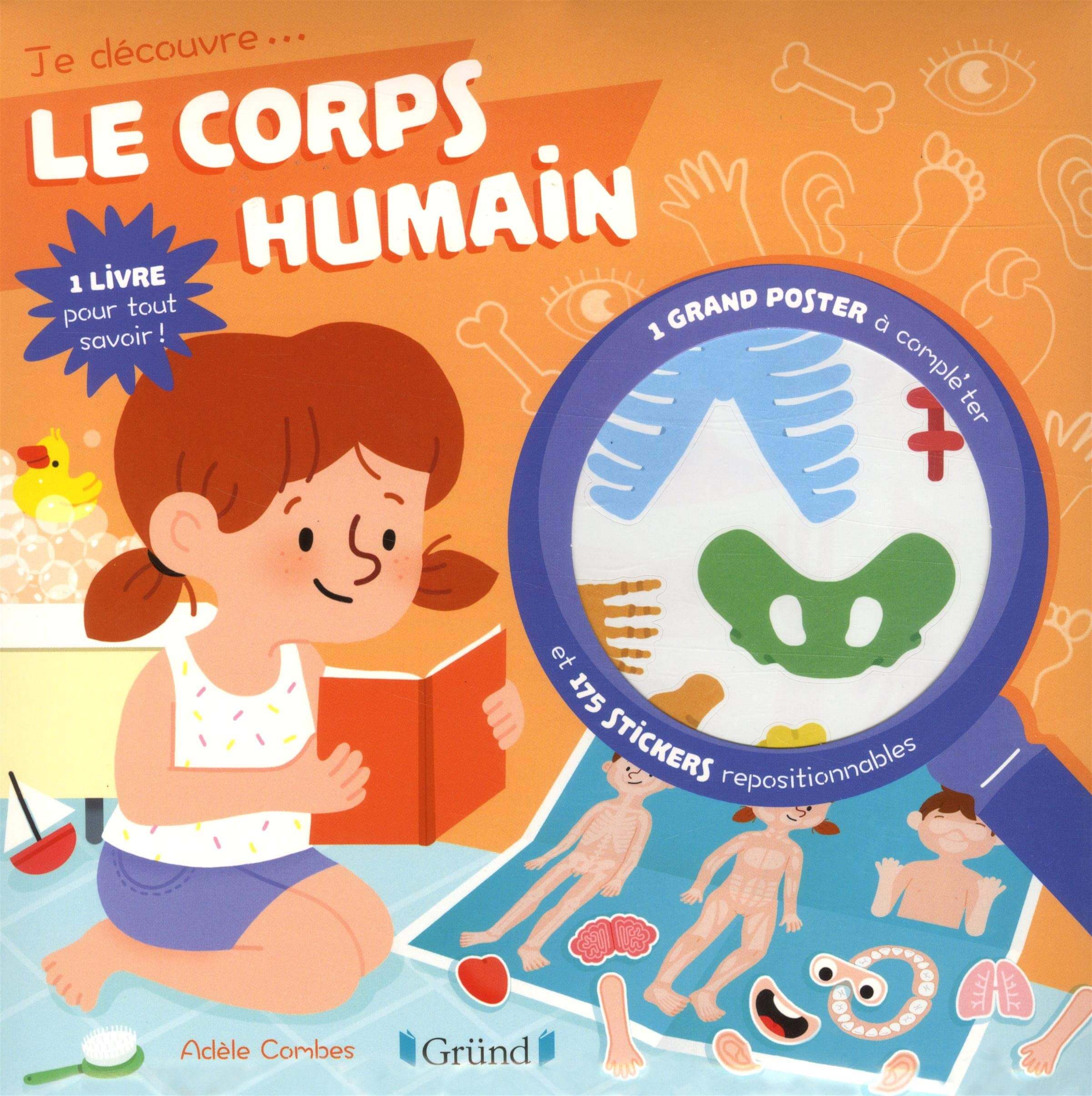 Je découvre le corps humain - Avec un grand poster et 175 stickers