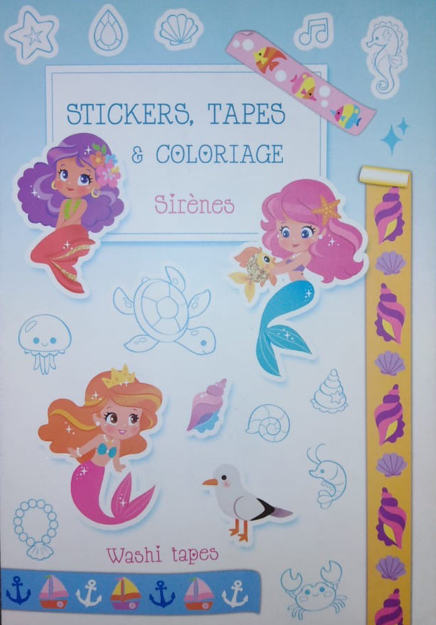 Stickers, Tapes & Coloriage -Sirenes