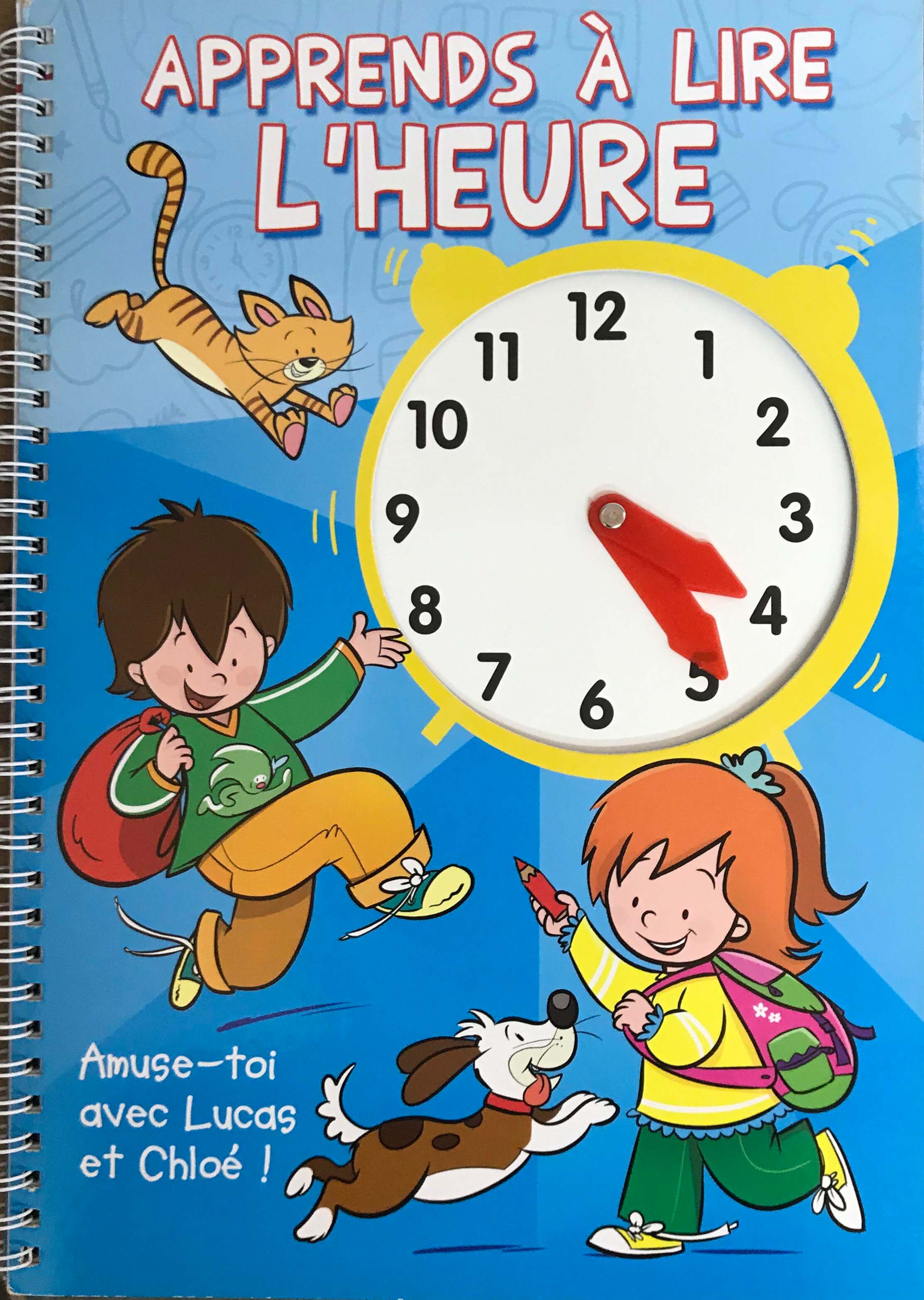 Apprends a lire l'heure avec Lucas et Chloe