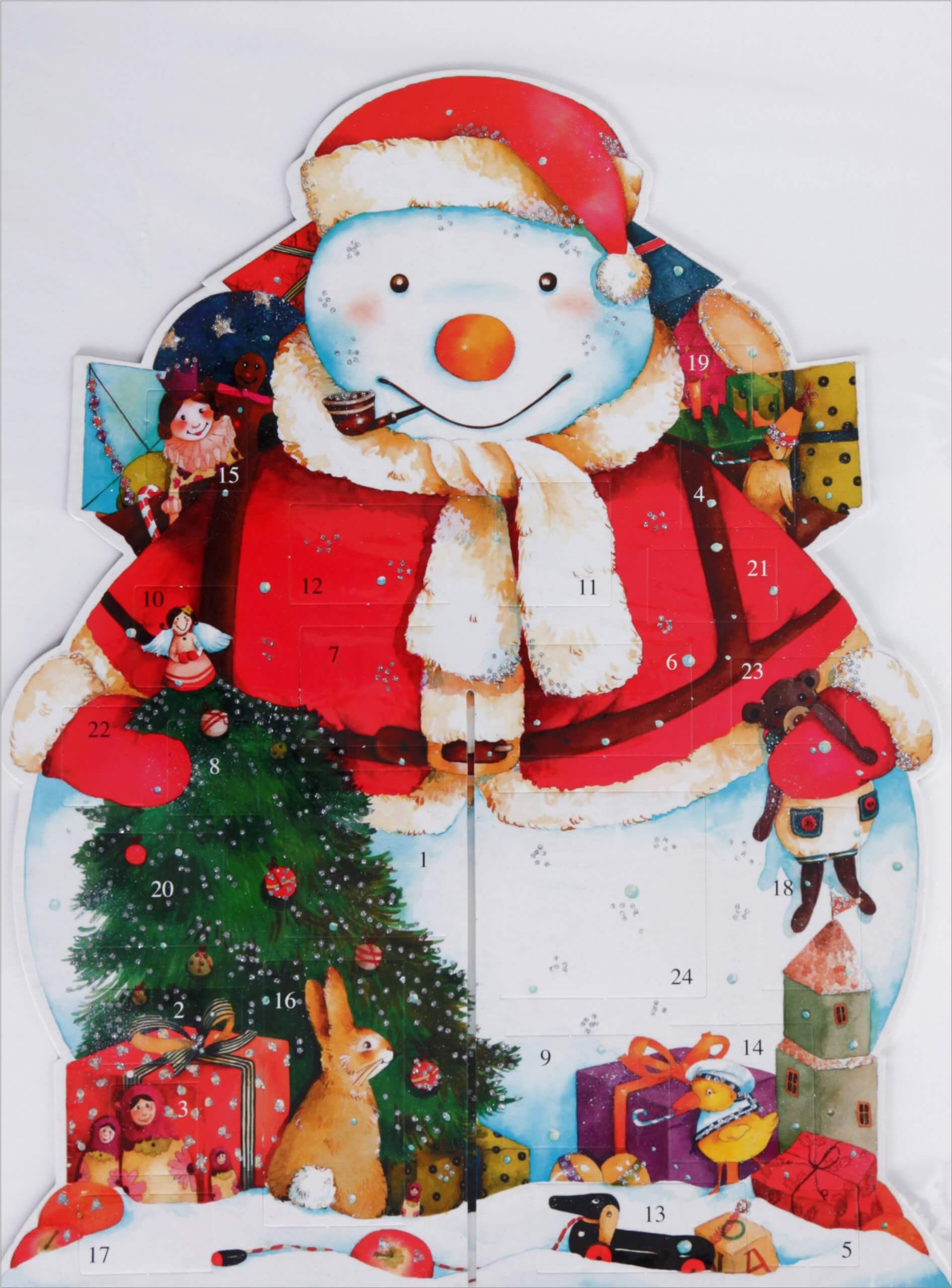 Bonhomme Père Noël - Calendrier de l'Avent