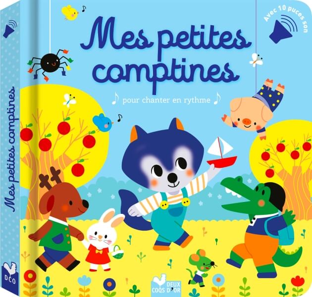 Mes petites comptines : Livre avec puces sonores