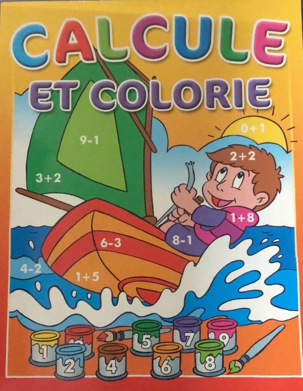 CALCULE ET COLORIE - ROUGE