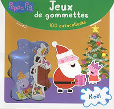 Jeux de gommettes Noël Peppa Pig