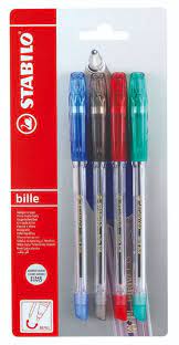 Set 4 stylos bille 508 stabilo