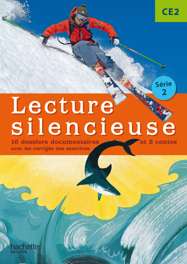Lecture silencieuse CE2 - Pochette élève avec 16 documentaires et 2 contes, avec les corrigés des exercices
