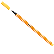 Stylo feutre fin jaune point 88 fine 0.4