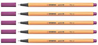 Stylo feutre fin lila point 88 fine 0.4