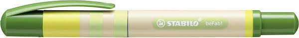 Stylo bille beFab! vert et jaune