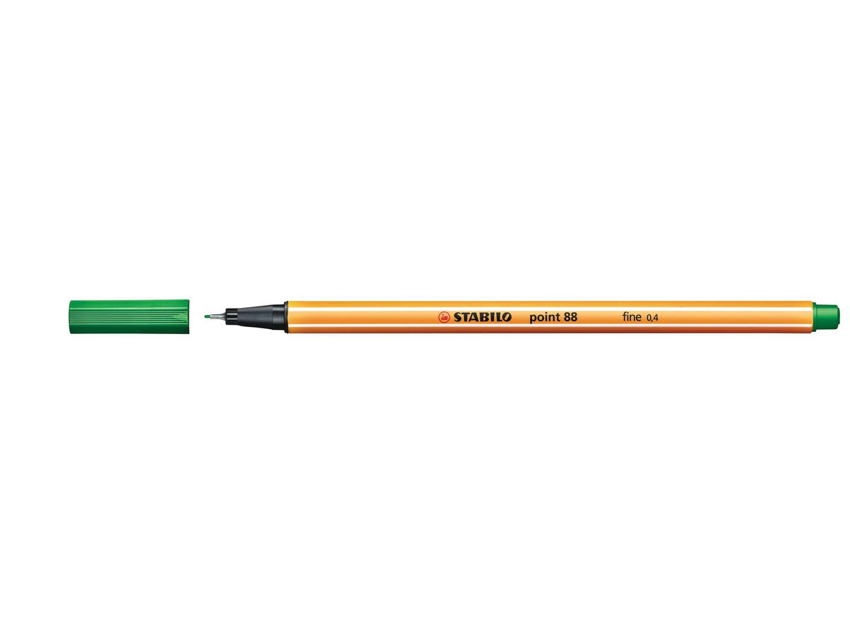 Stylo feutre fin vert point 88 fine 0.4