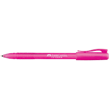 Stylo bille a gomme rose
