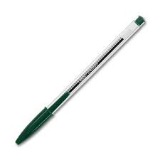 Stylo bille cristal moyen vert