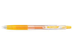 Stylo bille retractable pop'lol jaune