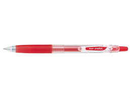 Stylo bille retractable pop'lol rouge