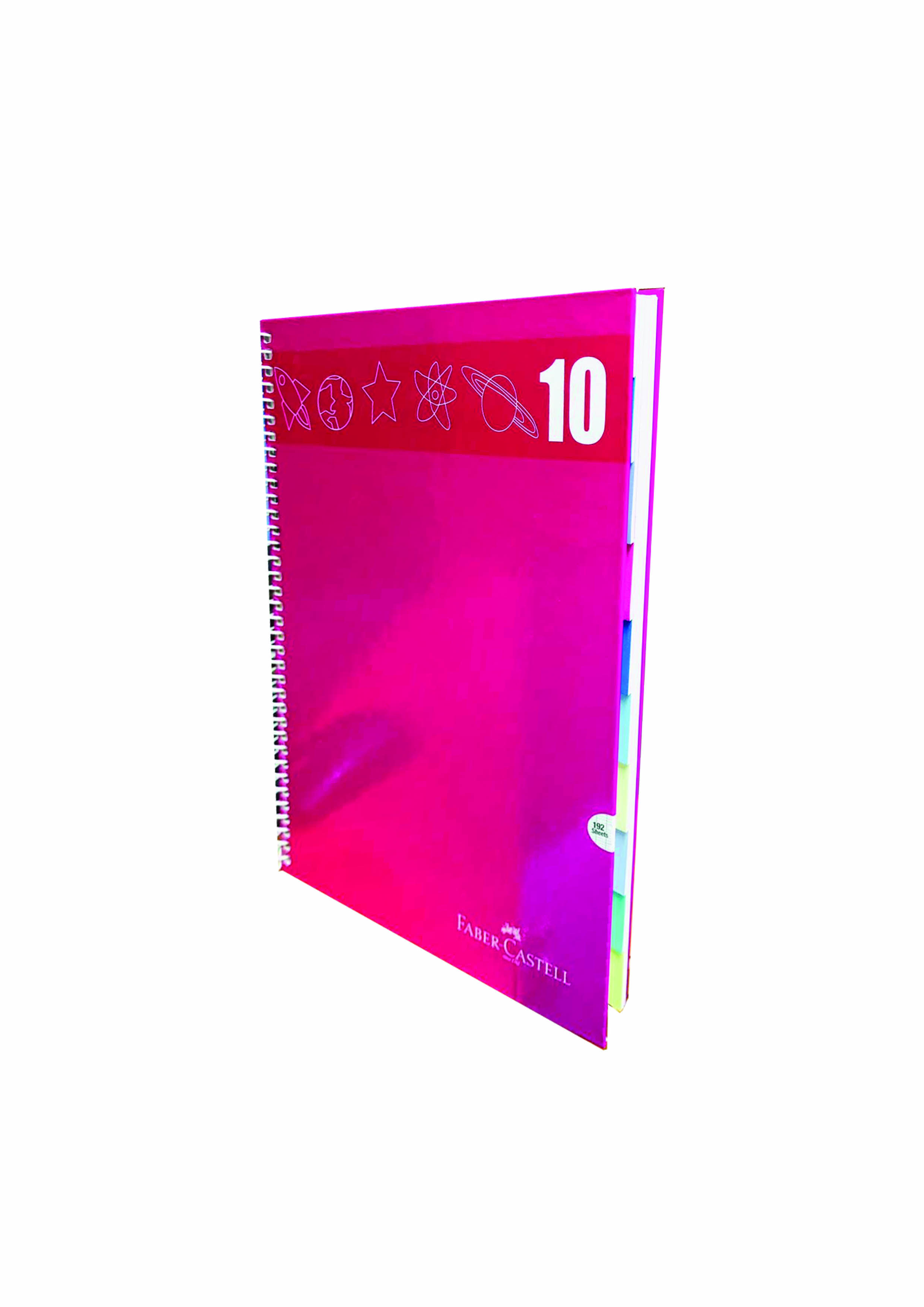 Cahier ressort 10 sujets 21x29.7cm 192 pages