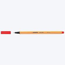 Stylo feutre fin rouge foncé point 88 fine 0.4