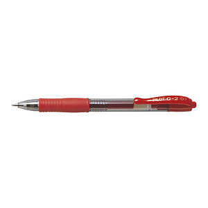 Stylo G-2 retractable 0.7 rouge