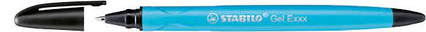 Stylo bille a gomme gel exxx bleu clair