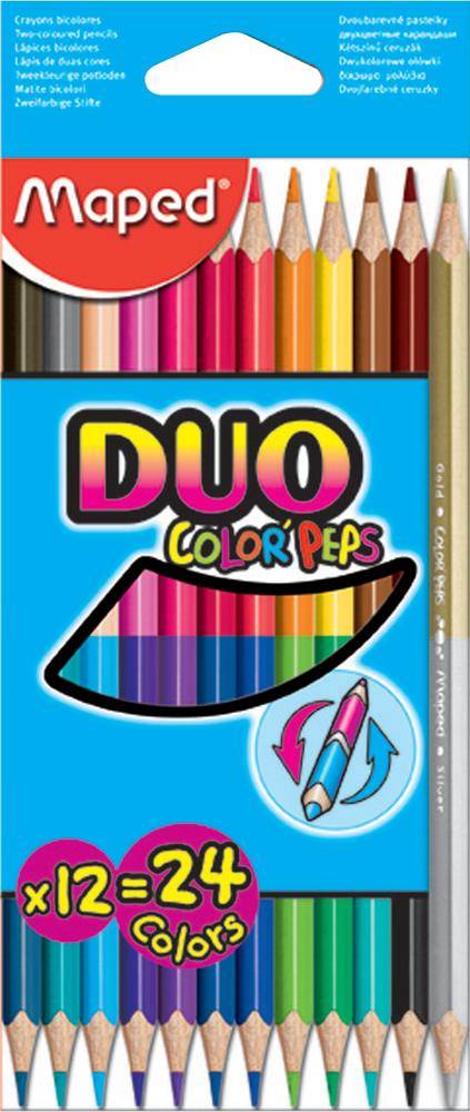 Crayons bicolores