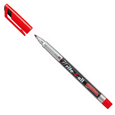 Marqueur rouge permanent toutes surfaces-moyen