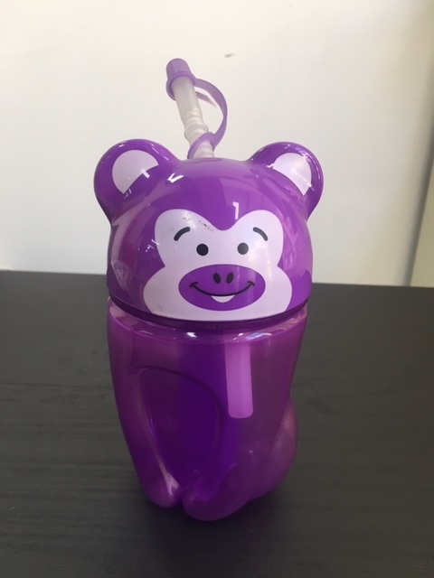 Gourde petit à chalumeau thermos singe