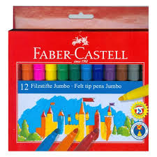 12 crayons feutres géants lavable