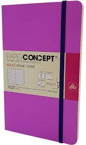 Cahier uni couverture souple pochette à soufflet 192 pages 90x140mm