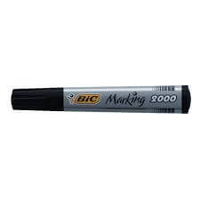 Stylo feutre bic permanent bout rond noir