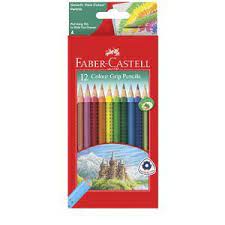 12 crayons de couleur en bois