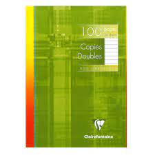 Papier double ligne arabe 100pages non perforees