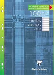 Papier classeur arabe a4 ligne 100 pages