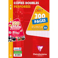 Papier double perforees 300 pages