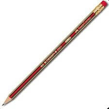 Crayon mine a gomme Faber castell hb 2 1 - 2