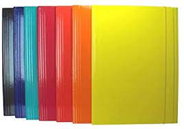 Dossier carton a elastic 3 rabats colore