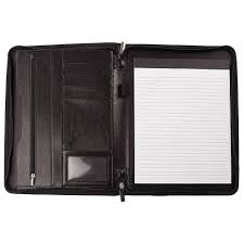 Cartable portfolio fermeture eclair cuir