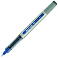 Stylo bille uni ball eye fin bleu